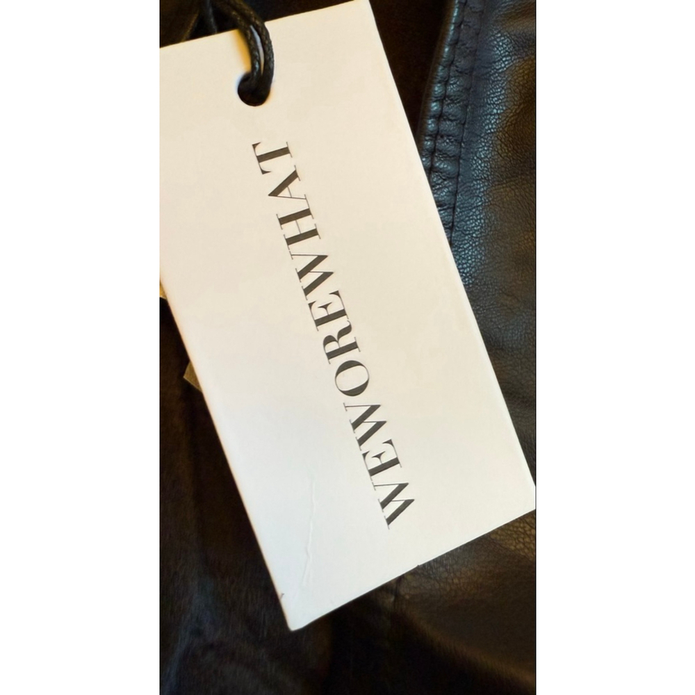 WeWoreWhat Vegan Leather Stirrup Leggings Black Size S NWT - Picture 9 of 16
